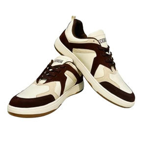BROWN SNEAKERS WITH PATCH